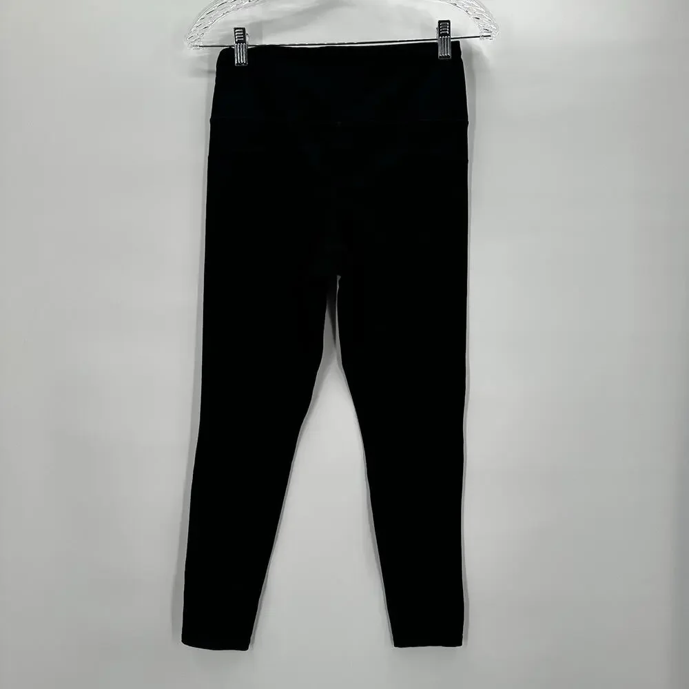 Betsey‎ Johnson Legging Womens Small Black Knit Active Gym Training